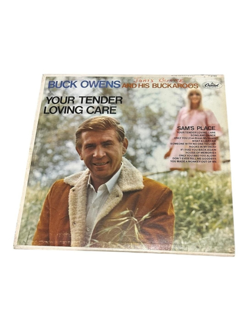 Vintage Buck Owens Vinyl LP Your Tender Loving Care Capitol Country Black Canada